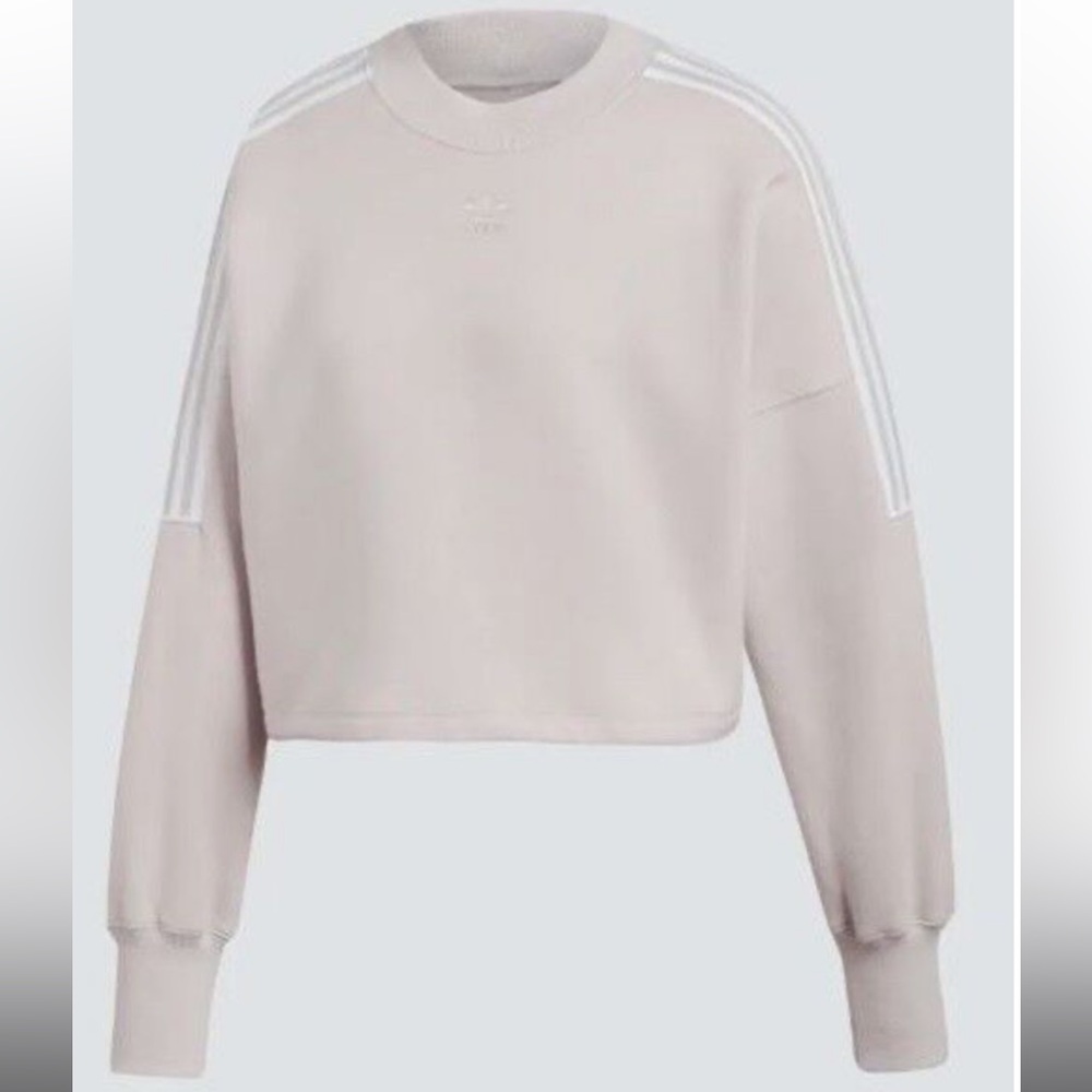 Adidas Cropped crew neck Purple Embossed Emblem - Picture 4 of 8